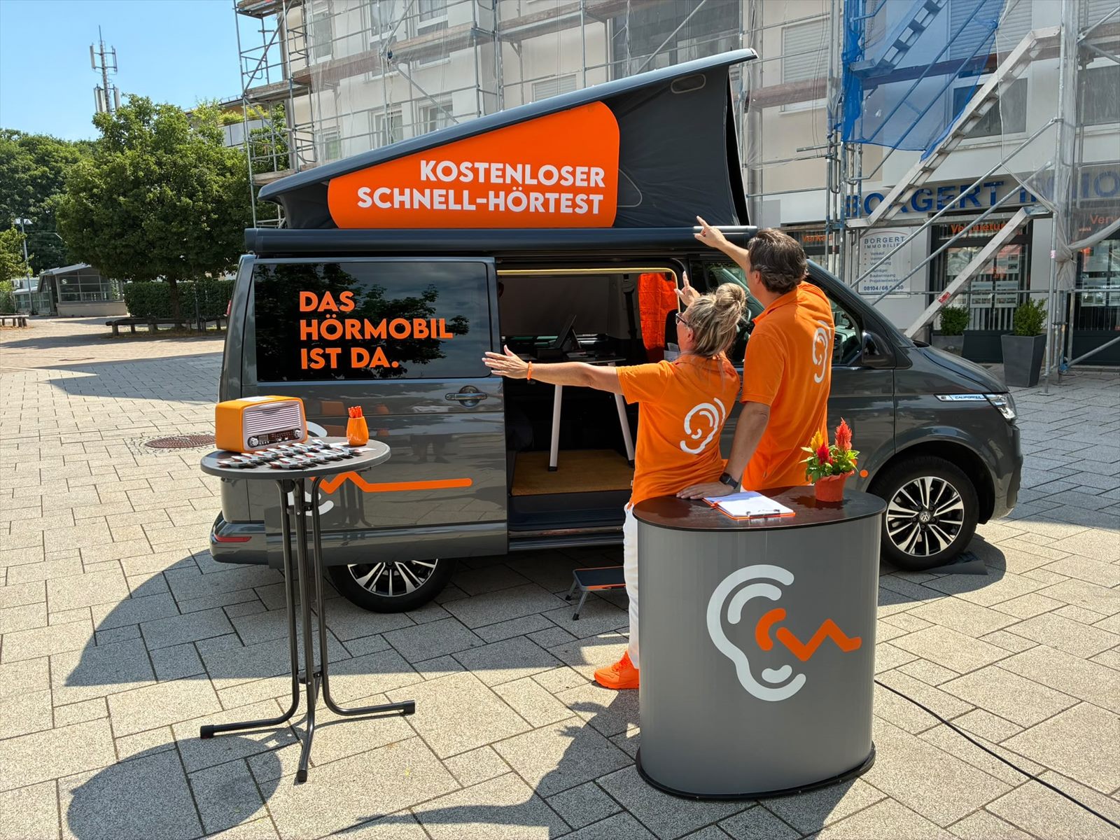 Aufbau vor Ort